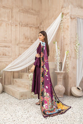 Semi-Unstitched ILONA Fancy Embroidered Collection by Tawakkal D-9583